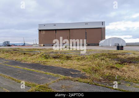 Harland and Wolff Paint Hall building before it was converted into a movie and television studio, famously used to film many of the indoor scenes in Game of Thrones and a number of Hollywood movies, Belfast, Northern Ireland. Stock Photo