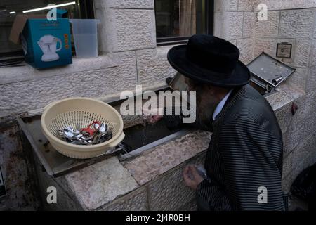 Ultra-Orthodox Jews Immerse New Purchased Cooking Utensils, Prior To ...