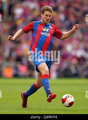 Crystal Palace's Joachim Andersen in action during the Emirates FA Cup semi final match at Wembley Stadium, London. Picture date: Sunday April 17, 2022. Stock Photo