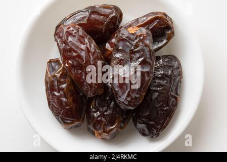 Dates in a Bowl Stock Photo