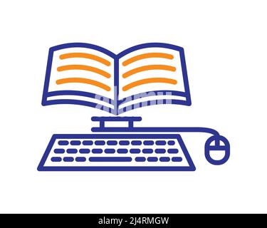 Online Course and E-Learning Symbol Vector Stock Vector