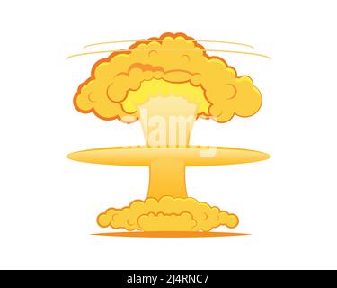 Big Bomb Explosion Illustration Vector Stock Vector