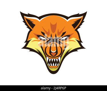 Detailed Fox Head Mascot and Emblem Illustration Vector Stock Vector