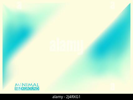 Abstract background with blurred turquoise triangles and diagonal light stripe. Minimal vector graphic pattern Stock Vector