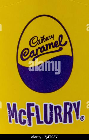 Cadbury Caramel Mcflurry Stock Photo