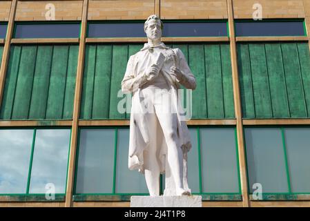 Carlisle, England - United Kingdom - March 17th, 2022: The James Steel sculpture by sculptor William Frederick Woodington, first revealed in 1859. Stock Photo