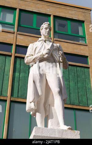 Carlisle, England - United Kingdom - March 17th, 2022: The James Steel sculpture by sculptor William Frederick Woodington, first revealed in 1859. Stock Photo