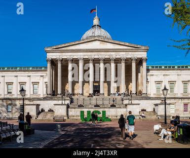 UCL London. University College London. Also known as the UCL Wilkins Building or UCL Octagon Building. Architect William Wilkins. Build 1829 to 1985. Stock Photo