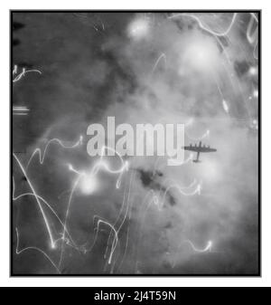 British Lancaster bomber over Germany, 1944 Stock Photo - Alamy