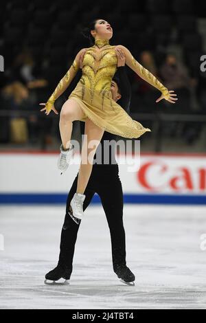 Hannah LIM & Ye QUAN (KOR), during Exhibition Gala, at the ISU Grand ...