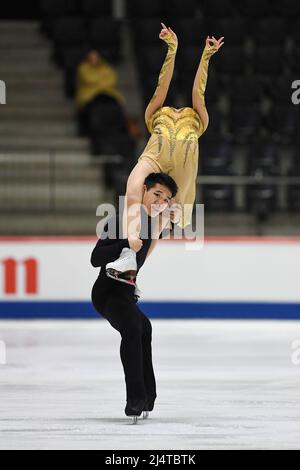 Hannah LIM & Ye QUAN (KOR), during Junior Ice Dance Practice, at the ...