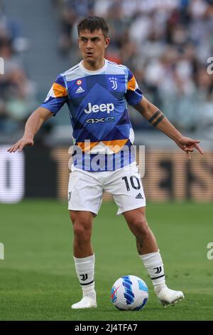 Turin, Italy, 16th April 2022. Paulo Dybala of Juventus during the Serie A match at Allianz Stadium, Turin. Picture credit should read: Jonathan Moscrop / Sportimage Stock Photo