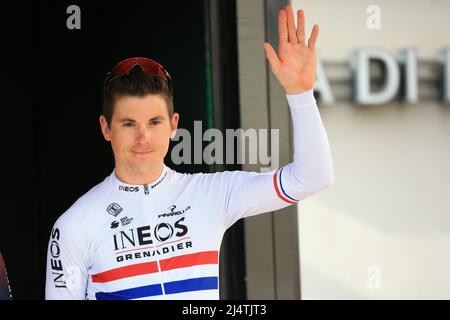 17th 4 2022; Cles, Italy; 2022 UCI Tour of the Alps., Ben Swift; Stock Photo