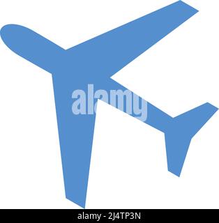 Illustration Airplane in Flight Stock Vector