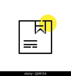 Delivery box line art icon. Pixel perfect, editable stroke Stock Vector