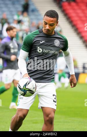 Demetri Mitchell, professional footballer playing for Hibernian football club in the Scottish Premier league. Stock Photo