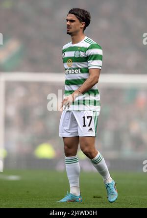 Glasgow, UK. 17th Apr, 2022. Jota of Celtic during the Scottish Cup match at Hampden Park, Glasgow. Picture credit should read: Neil Hanna/Sportimage Credit: Sportimage/Alamy Live News Stock Photo