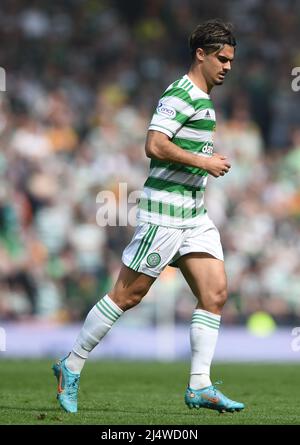 Glasgow, UK. 17th Apr, 2022. Jota of Celtic during the Scottish Cup match at Hampden Park, Glasgow. Picture credit should read: Neil Hanna/Sportimage Credit: Sportimage/Alamy Live News Stock Photo