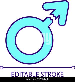 Spaying and neutering pet RGB color icon Stock Vector