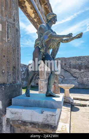 The ruins of the Apollo Temple, Pompeii, Naples, Italy. Stock Photo