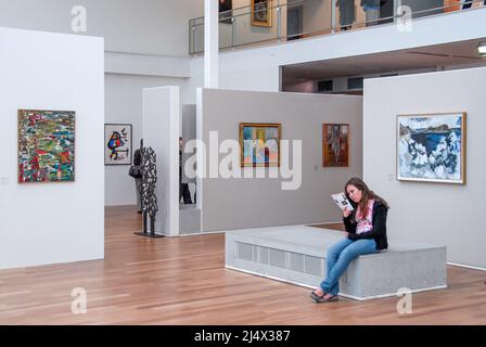 Inside the Musée Malraux, a leading gallery with impressionist and other major paintings, Le Havre, France Stock Photo