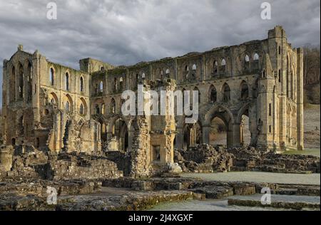 Presbytery & South Transept  of ruined Rievaulx Cistercian Abbey founded 1132 - suppressed 1538.