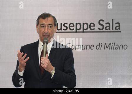 Milan, Italy. 09th Apr, 2022. Milan, Italy Italian Institutions In the picture: Giuseppe Sala Mayor of Milan Credit: Independent Photo Agency/Alamy Live News Stock Photo