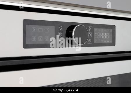 Modern touching panel house electric oven Stock Photo