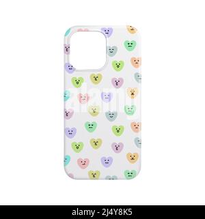 Vector phone case in mesh gradient style. Editable color Stock Vector
