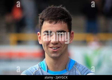 Castleford, UK. 18th Apr, 2022. Jack Sinfield (32) of Leeds Rhinos ...