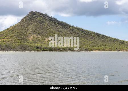 Salina Sint Michiel on the Caribbean island Curacao Stock Photo