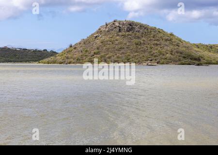 Salina Sint Michiel on the Caribbean island Curacao Stock Photo