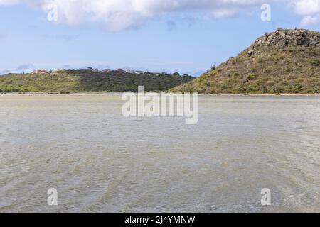 Salina Sint Michiel on the Caribbean island Curacao Stock Photo