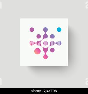 Molecule icon on white background. Vector illustration Stock Vector