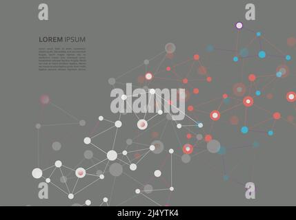Molecule And Communication Background Stock Vector