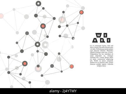 Abstract technology background. Vector triangle structure illustration Stock Vector