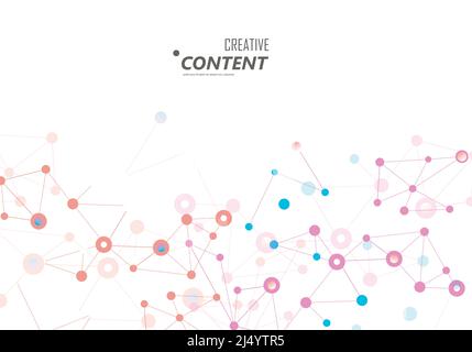 Molecule And Communication Background Stock Vector