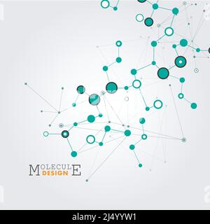 Circle network connect on white background. Internet technology. Line vector. Web design Stock Vector