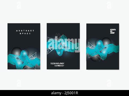 Vector smoke. Cover design template. Presentation modern background Stock Vector
