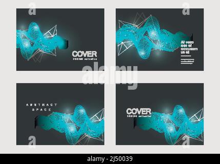 Vector smoke. Cover design template. Presentation modern background Stock Vector
