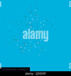 Abstract design on white backdrop. Global network connection concept. Abstract technology background. Modern vector illustration Stock Vector