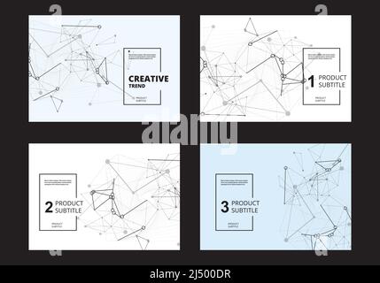 Pattern for web design. Concept poster design template. Web page template. Digital science technology concept. Vector banner template Stock Vector