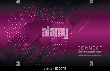 Circle design for cover design. Vector design template. Abstract circle geometric shape. Graphic element vector. Line style vector. Artistic backdrop Stock Vector