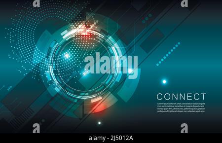Circle design for cover design. Vector design template. Abstract circle geometric shape. Graphic element vector. Line style vector. Artistic backdrop Stock Vector