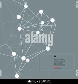 Modern icon for medical design. Abstract technology background. Chemical laboratory research Stock Vector