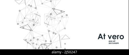 Vector graphic background dots and lines with connections. Vector illustration Stock Vector