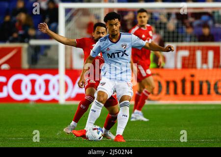 HARRISON, NJ - APRIL 16: FC Dallas midfielder Facundo Quignon (5