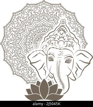 Lord Ganesha, vector Stock Vector