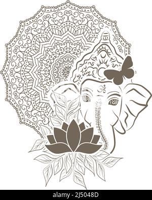 Lord Ganesha, vector Stock Vector
