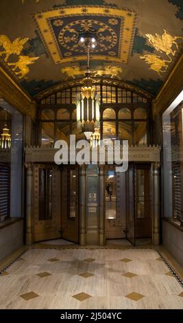 Ornate 5th Avenue Building Entrance, New York City Stock Photo